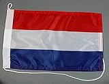 Buddel-Bini Bootsflagge Niederlande Holland 20 x 30 cm in Profiqualität Flagge Motorradflagge