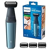 Philips Bodygroom Series 3000 hautfreundlicher Körperrasierer inkl. 3 Kammaufsätze (Modell...