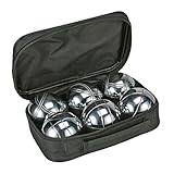 Bouleset Boccia Set 6X 720g Metallkugeln Boulekugeln Petanque Maßband Tasche