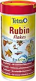 Tetra Rubin Flakes - Fischfutter in Flockenform mit natürlichen Farbverstärkern, unterstützt eine...