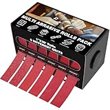 6 Rollen Schleifpapier Rolle, 25mm x 6 m Schleifleinen 80/120/240/320/400/600 körnung...