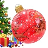 Aufblasbare Weihnachtsdekorationen – 66 x 48 cm PVC-Ornament, Outdoor-Hof-Display, großer...