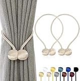 TopHomer 2 Stück Magnetische Vorhang Raffhalter, 10 Farben | Für Wohn-/Schlafzimmer, Bad &...