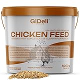 GiDeli Hühnerfutter 5 kg in Eimer - Legemehl Alleinfutter für Hühner - Geflügelkörnerfutter...