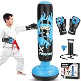 Fitense Boxsack für Kinder, Kinder-Boxset mit Boxhandschuhen Luftpumpe, 160cm großer aufblasbarer...