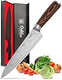 ORBLUE 8' Kochmesser Profi Messer - Edelstahl Chef Knife mit rutschfestem ergonomischen Griff,...