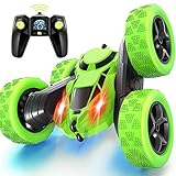 Ferngesteuertes Auto, 90 Min Spielzeit, 2.4Ghz Doppelseitig 360° drehbare RC Stunt Crawler mit...