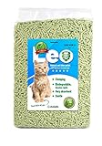 Leo Premium Klumpendes Katzenstreu, extra saugfähig, umweltfreundlich, 6 l (2,5 kg) (Grüner Tee)