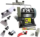 WELDINGER Nass- Schleifmaschine NSM 200 vario 90 W Drehzahl regelbar mit 5-teiligem Haushaltsset...