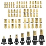 KOVSGQ Nietmuttern Gewindenieten Einpressmuttern Einziehmuttern für M3 M4 M5 M6 M8 M10 M12 77Stk...