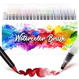 Amteker 24+1 Brush Pen Set, Malen, Aquarellstifte, Pinselstifte mit Flexiblen Nylonspitzen,...