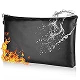 Dokumententasche Tresor Feuerfest Wasserdicht, Feuerfeste Dokumentenbox Geldtasche für A5...