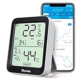Govee Thermometer Hygrometer Innen, LCD Digital Temperatur luftfeuchtigkeitsmesser mit...