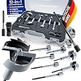 FALKENWALD® Forstnerbohrer Set 10-teilig (Ø 10-40 mm) mit Werkzeugkoffer & Adapter + Erweiterung -...