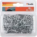 kwb Blind-Nieten / Popnieten Ø 4 mm - Aluminium mit verzinktem Stift - Normgerechte Nieten für...