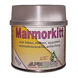 Alpin-Chemie - Marmorkitt zur Reparatur von Naturstein, Marmor, Granit, weiß, 250 Gramm