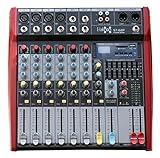 E-Lektron ST-62P Live Power-Mixer 6-Kanal + Stereo MP3-AUX Bluetooth Mischpult inkl. Endstufe