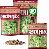 ZenGreens® - Bio Asia Sprossensamen Mischung 200g - Asia Mix Sprossensamen Mischung - Sprossen...