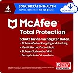 McAfee Total Protection 2022 | 4 Geräte + 1 Bonusgerät Enthalten | 1 Jahr | Virenschutz,...