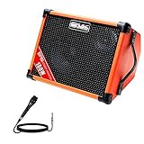 Coolmusic BP80 Batteriebetriebener Akustikgitarren-Verstärker, tragbarer Bluetooth-Lautsprecher,...