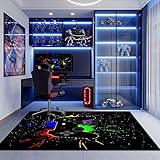 Gamer Rutschfeste Fußmatte Teppich Schlafzimmer 3D Controller Teenager Graffiti Spielkonsole...