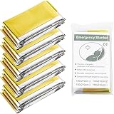VisioClear® | Rettungsdecke 5er-Set Gold/Silber für Notfallsituationen und Allwetterbedingungen |...