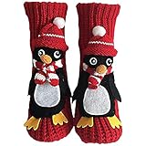 Kuschelsocken Weihnachten, Warme Stoppersocken, Winter Thermosocken, Weihnachten Antirutschsocken,...