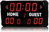 Tragbare digitale Anzeigetafel Elektronische Anzeigetafel Indoor Score Keeper LED, für Tisch- und...