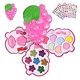 AOMIG Kinderschminke Set Mädchen, 25PCS Waschbar Kosmetikset, Prinzessin Make up Spielzeug Alter...