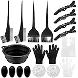 VARHHUXHA Haarfärbepinsel Set, 18 Stk Haare Färben Zubehör, Haar Färben Färbung Tool, mit...