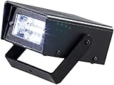 Lunartec Stroboskop: LED-Disco-Strobe mit Batteriebetrieb (Strobo, Stroboskoplampe, Batterie...
