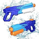 MOZOOSON 2 Pack 600ml Wasserpistole für Kinder, Wasserpistolen Großer Kapazität mit Reichweite...