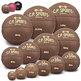 C.P. Sports Medizinball aus hochwertigem Kunstleder - Fitness Ball, Trainingsball, Gewichtsball,...