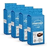 by Amazon Entkoffeinierter gemahlener Kaffee Pulver, Lichte Röstung, 1 kg (4 Packungen mit 250g)...