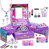 Makeup Set, Pretend Beauty Kit, Kinder Dress-Up Toy, Waschbare Kosmetikartikel, Princess Nail Art...