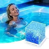 VEELU Sternenhimmel Projektor Kinder Personalisiert Mit Text, 16 Colors LED Ocean Lamp, Wasserwellen...