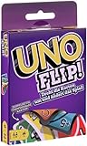 Mattel Games - UNO FLIP Kartenspiel mit beidseitig bedruckten Karten, neuem Twist und spezieller...