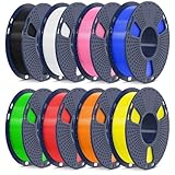 SUNLU 250g*8 PLA Filament Schnell Drucken 1.75 mm, Bündel 3D Drucker Filament, Maßgenauigkeit +/-...