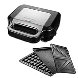 Russell Hobbs Multifunktionsgerät 3-in-1 [Sandwichmaker, Waffeleisen, Kontaktgrill] Creations...