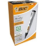 BIC Marking 2000 Permanent Marker, in Schwarz, Wasserfester Stift für Glas, Metall, Holz & Co,...