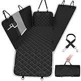 pecute Hundedecke Auto Rückbank 136 * 146 cm, Rücksitz mit Seitenschutz & Sichtfenster,...