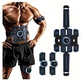 EMS Trainingsgerät, EMS Bauchmuskeltrainer Elektrisch Muskelstimulationsgeräte, 8 Modi & 19...