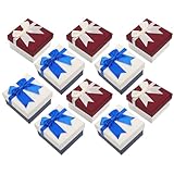 ROMISBABA 10 Stück Uhrenbox mit Schleife Einzelne Uhrenhalterbox aus Robustem Material mit Kissen...