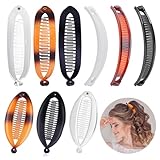 Sibba 9 Stück Bananen-Haarspangen, Drahtreifen, große Vintage-Bananen-Clips, Kamm,...