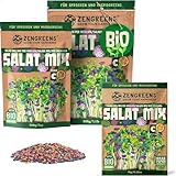 ZenGreens® - Bio Salat Sprossensamen Mischung 200g - Salat Mix Sprossensamen Mischung - Sprossen...