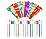 YSTrillion 100 PCS Plastic Sewing Needles, Kunststoff Nähnadeln,100 Stück Kunststoff Nähnadeln...