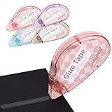 4 Stück Kleberoller Doppelseitiges Klebeband, Klebebänder Klebeband Roller Scrapbook Tape für...