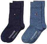 Tommy Hilfiger Unisex Kinder Children Basic Socken, Jeans, 27/30 (2er Pack)