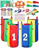 Eocolz Outdoor-Karnevalsspiele, Kartoffelsackbeutel für Kinder und Erwachsene, Eierlöffel-Rennen,...