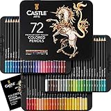 Castle Art Supplies 72 Buntstifte Set |Hochwertige Farbminen mit weichem Kern für erfahrene...